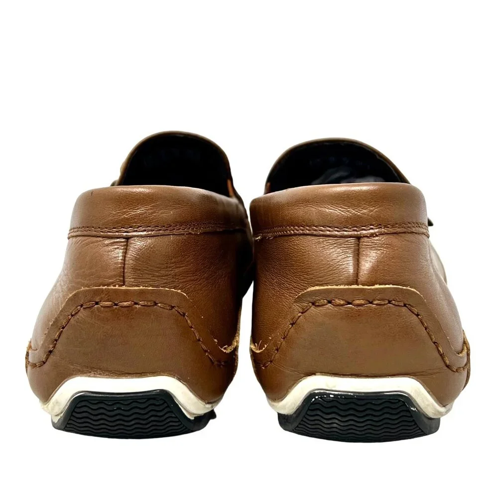 Clarks Rage Mens 60683732‎ Leather Moc Toe Loafer Cord and LeatherAccent 10.5
